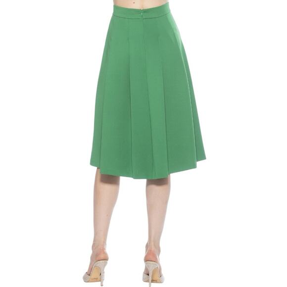 ALEXIA ADMOR NWT THEANA SKIRT
 $179.00 Elegant Green Pleated MIDI Skirt Size 8 - Picture 4 of 4